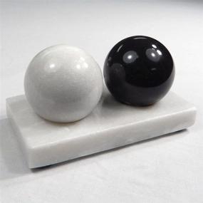 img 4 attached to Enhance Wellness with ACU-Balls Chinese Health Medicine Marble Baoding Stress Balls: Ideal for Stone Massage Therapy and Hand Exercise, Comes with Stand