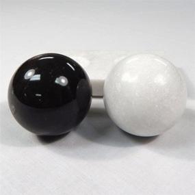 img 3 attached to Enhance Wellness with ACU-Balls Chinese Health Medicine Marble Baoding Stress Balls: Ideal for Stone Massage Therapy and Hand Exercise, Comes with Stand