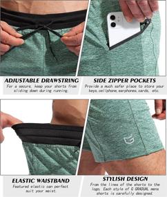 img 1 attached to 🏋️ G Gradual Men's 7" Athletic Gym Shorts with Zipper Pockets - Quick-Dry Workout Running Shorts