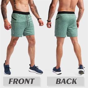 img 2 attached to 🏋️ G Gradual Men's 7" Athletic Gym Shorts with Zipper Pockets - Quick-Dry Workout Running Shorts