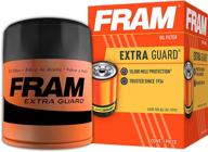 🔧 фильтр масляный fram ph6607 - extra guard с интервалом замены на 10 000 миль - черный. логотип