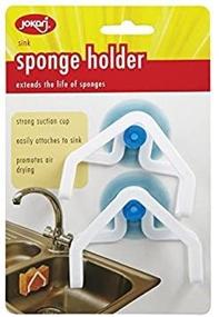 img 1 attached to 🧽 Organize Your Kitchen with Jokari Sponge Holders - White (2 Pack)