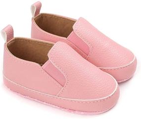 img 2 attached to 👟 LONSOEN Baby Girls Boys Loafers: Stylish Prewalker Moccasin Crib Shoes