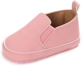 img 4 attached to 👟 LONSOEN Baby Girls Boys Loafers: Stylish Prewalker Moccasin Crib Shoes