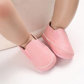 img 3 attached to 👟 LONSOEN Baby Girls Boys Loafers: Stylish Prewalker Moccasin Crib Shoes