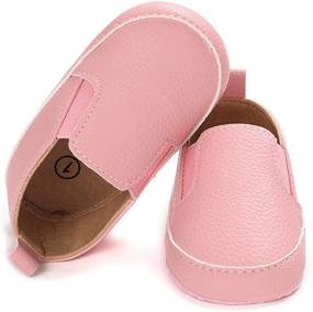 img 1 attached to 👟 LONSOEN Baby Girls Boys Loafers: Stylish Prewalker Moccasin Crib Shoes