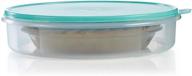 tupperware round pie & pastry container - mint ice cream edition logo