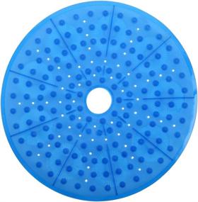 img 3 attached to SlipX Solutions Blue Round Shower Mat: Ample Coverage & Dependable Slip-Resistance (23 Inch Diameter, 160 Suction Cups, Optimal Drainage)