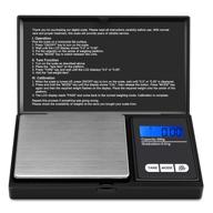 📏 ascher digital pocket scale - 200g/0.01g mini scale with lcd backlit display, auto off, 6 units, digital grams scale, food scale, jewelry scale (includes battery) logo