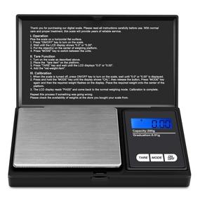 img 4 attached to 📏 Ascher Digital Pocket Scale - 200g/0.01g Mini Scale with LCD Backlit Display, Auto Off, 6 Units, Digital Grams Scale, Food Scale, Jewelry Scale (Includes Battery)