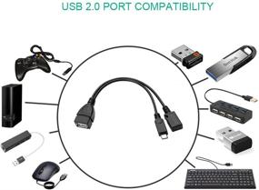 img 1 attached to Enhance Your TV Stick 4K Lite Experience with OTG Cable - Ethernet Adapter, USB Hub & RJ45 LAN Port for Buffer-Free Streaming and Ample Storage