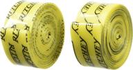 🟨 high-performance ritchey rim strips - 700cx17mm - vibrant yellow logo