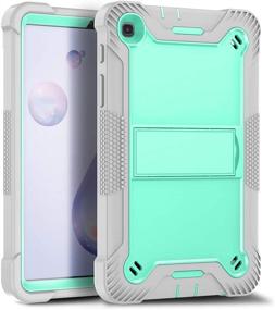 img 3 attached to 🔒 BAISRKE Heavy Duty Rugged Hybrid Case for Galaxy Tab A 8.4 2020 - Turquoise: Ultimate Shockproof Protection