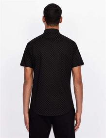 img 2 attached to Armani Exchange Pattern Stretch Popeline Men's Clothing