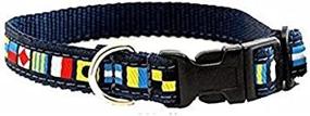 img 2 attached to 🐶 Nautical Code Flag Dog Collar: Stylish and Durable (M Size: 13 to 18 inches)