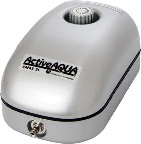 img 1 attached to 🌊 Active Aqua Air Pump AAPA3.2L by Hydrofarm - 1 Outlet, 2W, 3.2 L/Min, White