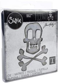 img 3 attached to 💀 Sizzix Skull & Crossbones by Tim Holtz Dies: Versatile One Size Design for Creating Skull and Crossbones