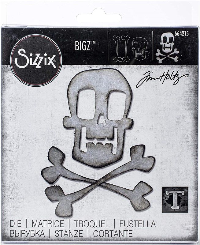 sizzix 664215 skull crossbones holtz logo