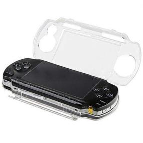img 1 attached to 🎮 OSTENT Crystal Clear Travel Carry Hard Cover Case Compatible with Sony PSP 1000 Game Console - Protective Shell
