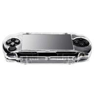 🎮 ostent crystal clear travel carry hard cover case compatible with sony psp 1000 game console - protective shell logo