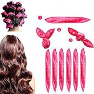 pink foam hair curlers: soft sponge rollers for long, short, thick & thin hair spiral curls - no heat sleeping pillow cloth hair rollers for hair styling (seo-optimized) logo