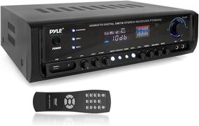 img 4 attached to 🎧 Pyle PT390AU Home Audio Power Amplifier: 300W 4 Channel Theater Power Stereo Sound Receiver Box with USB, RCA, AUX, Mic w/ Echo, LED, Remote – Ideal for Speaker, iPhone, PA, Studio Use