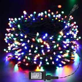 img 4 attached to 🎄 82ft 200 LED Indoor Outdoor Christmas Lights: Multi-Color Fairy String Lights for Garden, Yard, Party, Holiday, Xmas Tree Decorations - Connectable & Timer