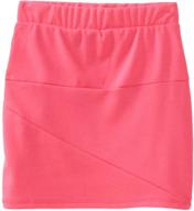 👗 stylish and easy-to-wear: amy byer big girls' pull on seam panels skirt logo