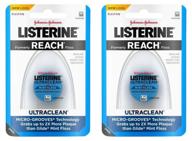 🦷 listerine ultraclean floss dispensers, mint – twin pack for advanced oral health logo