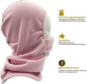 img 1 attached to 🧣 Ultimate Windproof Fleece Balaclava: Warm, Weather-Resistant Boys' Accessories!