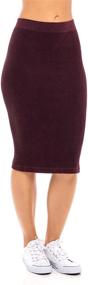 img 3 attached to 👗 Ribbed Denim Skirt for Women: Stylish & Varied Sizes in Women's Clothing Skirts