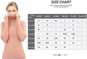 img 1 attached to Turtleneck Stretch Clothes Underwear Carmine Women's Clothing in Lingerie, Sleep & Lounge