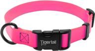 🐯 tiger tail urban nomad dog collar: durable, waterproof, odor proof, anti-mat & lightweight design with premium coated nylon for large, medium & small breeds logo