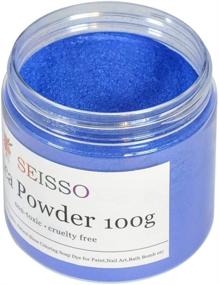 img 3 attached to 100g/3.53oz Blue Mica Powder Pigments: Ideal for Lip Gloss, Epoxy Resin, Bath Bombs, Candle Making, Nail Art - High-Quality Dye for Enhanced Results