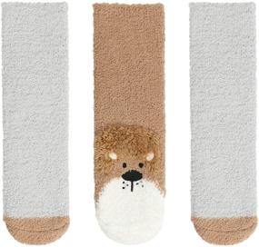 img 4 attached to 🐼 Adorable Panda Bros Girls Fluffy Slipper: Cozy and Stylish Girls' Clothing