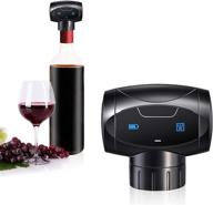 🍾 hurrikane electric wine bottle stoppers with silicone stoppers - ideal gift for wine enthusiasts, automatic wine vacuum pump, reusable wine bottle stoppers gift for better preservation логотип