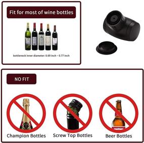 img 1 attached to 🍾 HURRIKANE Electric Wine Bottle Stoppers with Silicone Stoppers - Ideal Gift for Wine Enthusiasts, Automatic Wine Vacuum Pump, Reusable Wine Bottle Stoppers Gift for Better Preservation