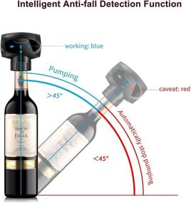 img 2 attached to 🍾 HURRIKANE Electric Wine Bottle Stoppers with Silicone Stoppers - Ideal Gift for Wine Enthusiasts, Automatic Wine Vacuum Pump, Reusable Wine Bottle Stoppers Gift for Better Preservation