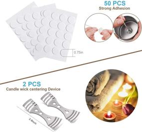 img 2 attached to DINGPAI Candle Making Kit: Premium Craft Tools for DIY Candles - Pouring Pot, Wicks, Stickers & Holders