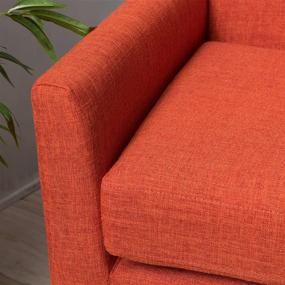 img 1 attached to 🧡 Christopher Knight Home Aurla Fabric Accent Chair in Subtle Orange