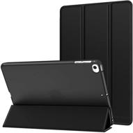 📱 moko case for ipad mini 5 (5th gen) - slim lightweight shell stand cover with frosted back - black logo