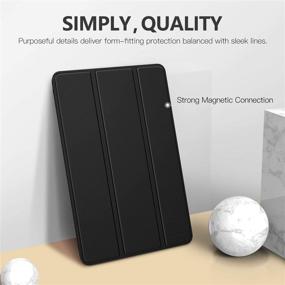 img 2 attached to 📱 MoKo Case for iPad Mini 5 (5th Gen) - Slim Lightweight Shell Stand Cover with Frosted Back - Black