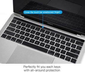 img 1 attached to 🖥️ MacBook Pro Touch Bar Keyboard Cover - Ultra Thin Clear Keyboard Skin for 2019-2016 MacBook Pro with TouchBar 13 Inch A2159 A1706 A1989, 15 Inch A1707 A1990 - Protective Skin by CaseBuy