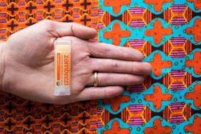 img 2 attached to 🍯 ZAMBEEZI Organic, Fair Trade Beeswax Lip Balm - Tangerine 3 Pack - Ethically Sourced - Nourish Your Lips Naturally