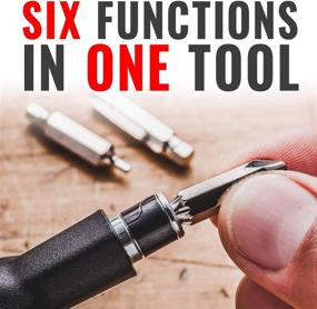 img 3 attached to PRO BIKE TOOL 6-in-1 Y-Wrench - 6 Interchangeable Bits - Allen Hex, T25, PH2 Screwdriver - Robust, User-Friendly, Ergonomic Bicycle Multitool Kit - Cycling Maintenance Tools for Road and Mountain Bikes