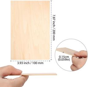 img 3 attached to 🪖 10-Piece Balsa Wood Sheets: Thin, Unfinished Plywood for DIY House, Aircraft, Ship, and Boat Models (200 x 100 x 1.5 mm)