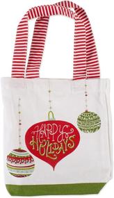 img 1 attached to 🎅 DII Cozy Christmas Holiday Baking Set: Apron Dress, Oven Mitt, Dishtowel, Tote - 4-Piece Collection