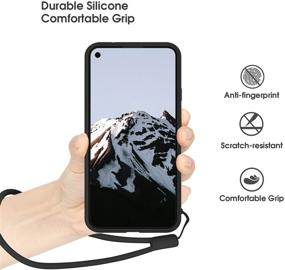 img 1 attached to 📱 abitku Google Pixel 5A Case - Slim Silicone Gel Rubber Cover (with Microfiber Lining) Full Body Shockproof Design - for Google Pixel 5A 6.34 inch 2021 (Black)