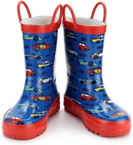 img 3 attached to KomForme: Colorful and Waterproof Boys' Shoes with Print Designs - Perfect for Outdoor Adventures!