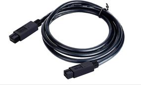 img 3 attached to 🔥 ZdyCGTime Premium Firewire Cable 800 IEEE 1394B 9 Pin to 9 Pin Male to Male 6 Ft Black(9 Pin to 9 Pin)